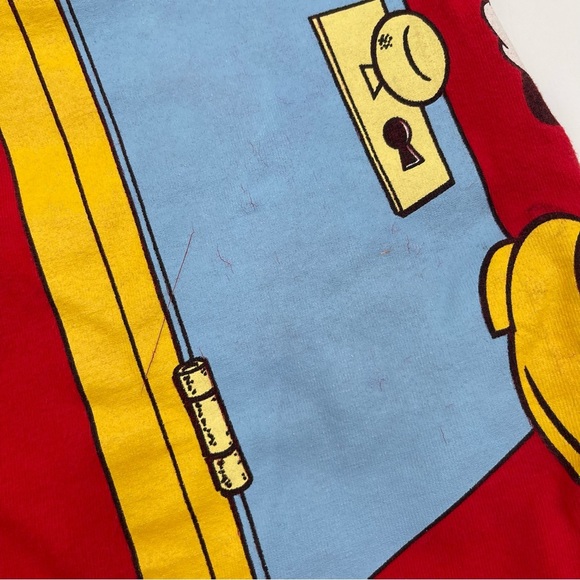 Vintage Mickey Mouse Shirt Adult Extra Large XL Red Disney 90s Cartoon Actor Tee - Picture 15 of 16